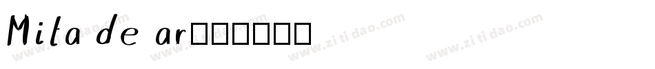 Mita de ar字体转换